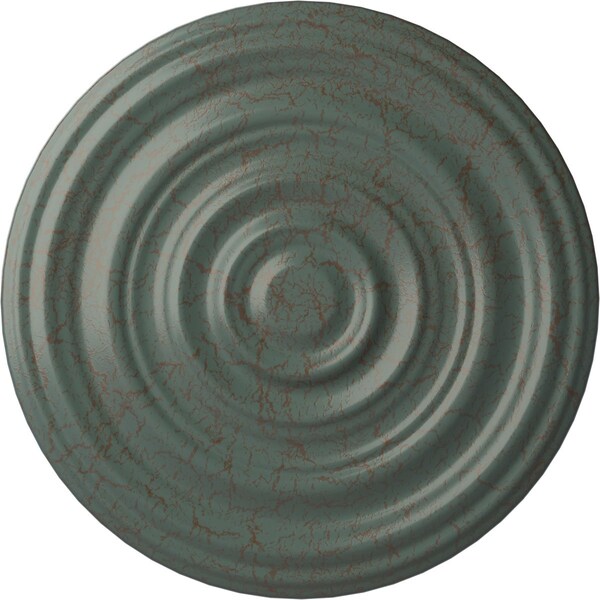 Ekena Millwork Carton Smooth Ceiling Medallion (Canopies up to 9 1/8"), 29 1/8"OD x 1 1/2"P, Cloud Burst Crackle CM29CACBC - main